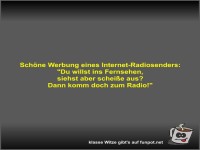 Sch�ne Werbung eines Internet-Radiosenders