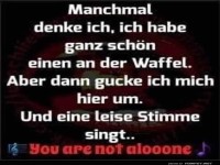 Waffelgedanken: Nie alleine im Irrenhaus!
