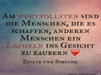 Laecheln ins Gesicht