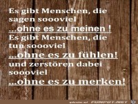 Es gibt Menschen