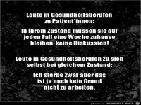 Leute in Gesundheitsberufen.....