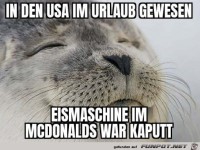 Die Eismaschine war kaputt