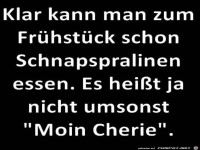 Schnapspralinen zum Frühstück