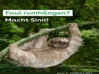Faul rumh�ngen