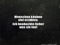 Taten sagen mehr als Worte!