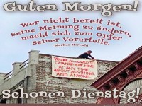 Frischer Wind f�r den Dienstagmorgen!