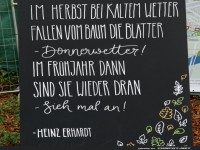 Herbstliche Poesie auf der Tafel