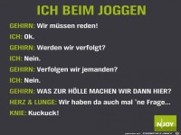 Ich beim joggen