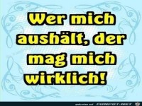 Wer mich aushaelt