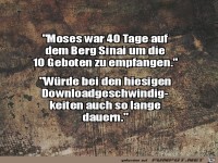 Der Empfang dauert heute noch so lange