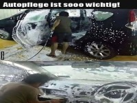 Missgeschick bei der Autow�sche