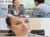 B�rogespr�ch �ber offene Stellen