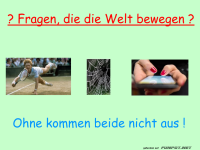Weltbewegende Fragen des Alltags!