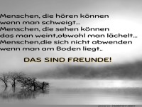 Freundschaft: Schweigen, Sehen, Lcheln!