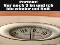 Humor auf der Waage: Bald bei Null!