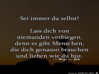 Sei immer du selbst