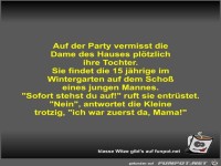 Auf der Party vermisst die Dame des Hauses pl�tzlich ihre...