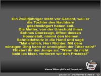 Ein Zw�lfj�hriger steht vor Gericht