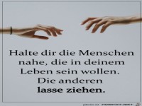 Halte dir Menschen