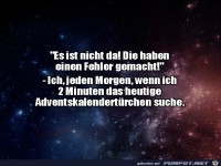 Adventstrchen nicht auffindbar