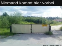Tolle Absperrung