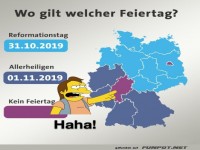 wo gilt welcher Feiertag?