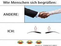 Verschiedene Arten der Begrüßung
