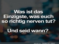 Was nervt euch richtig?
