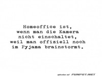 Humorvolles Homeoffice-Zitat