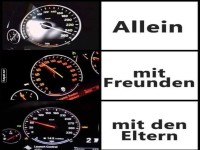 Verschiedene Fahrstile je nach Begleitung