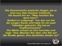 Die Zimmerwirtin erwischt J�rgen