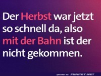 Herbst gegen Bahn: Ein klares Duell!