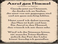 Anruf gen Himmel Ostern 2018