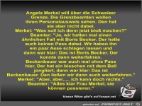 Angela Merkel will �ber die Schweizer Grenze