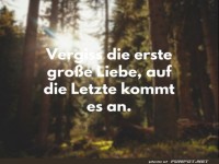 Vergiss die erste groe Liebe...