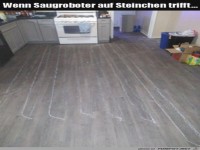 Steinchen unterm Saugroboter