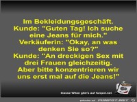 Im Bekleidungsgeschft