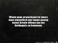 Wenn man erwachsen ist