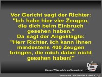 Vor Gericht sagt der Richter