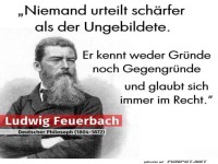 Zitat von Ludwig Feuerbach ber Urteil und Bildung