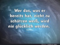 Weisheit ber Wertschtzung und Glck