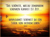 Sonnenaufgang und Lebensweisheit: Zeit schenken!