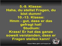 Fragen sind erst im Studium cool!