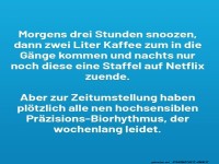 Zeitumstellung: Der Biorhythmus-Rebell