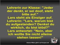 Lehrerin zur Klasse