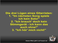 Die drei L�gen eines Gitarristen