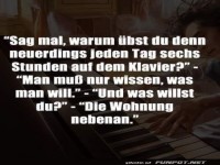 Klavier aus Leidenschaft oder Nachbarschaft?