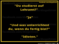diegeilsten Lehramt