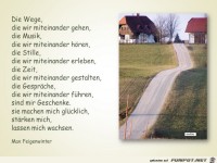 die wege die wir miteinander gehen
