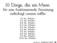 10 Dinge, die ein Mann...